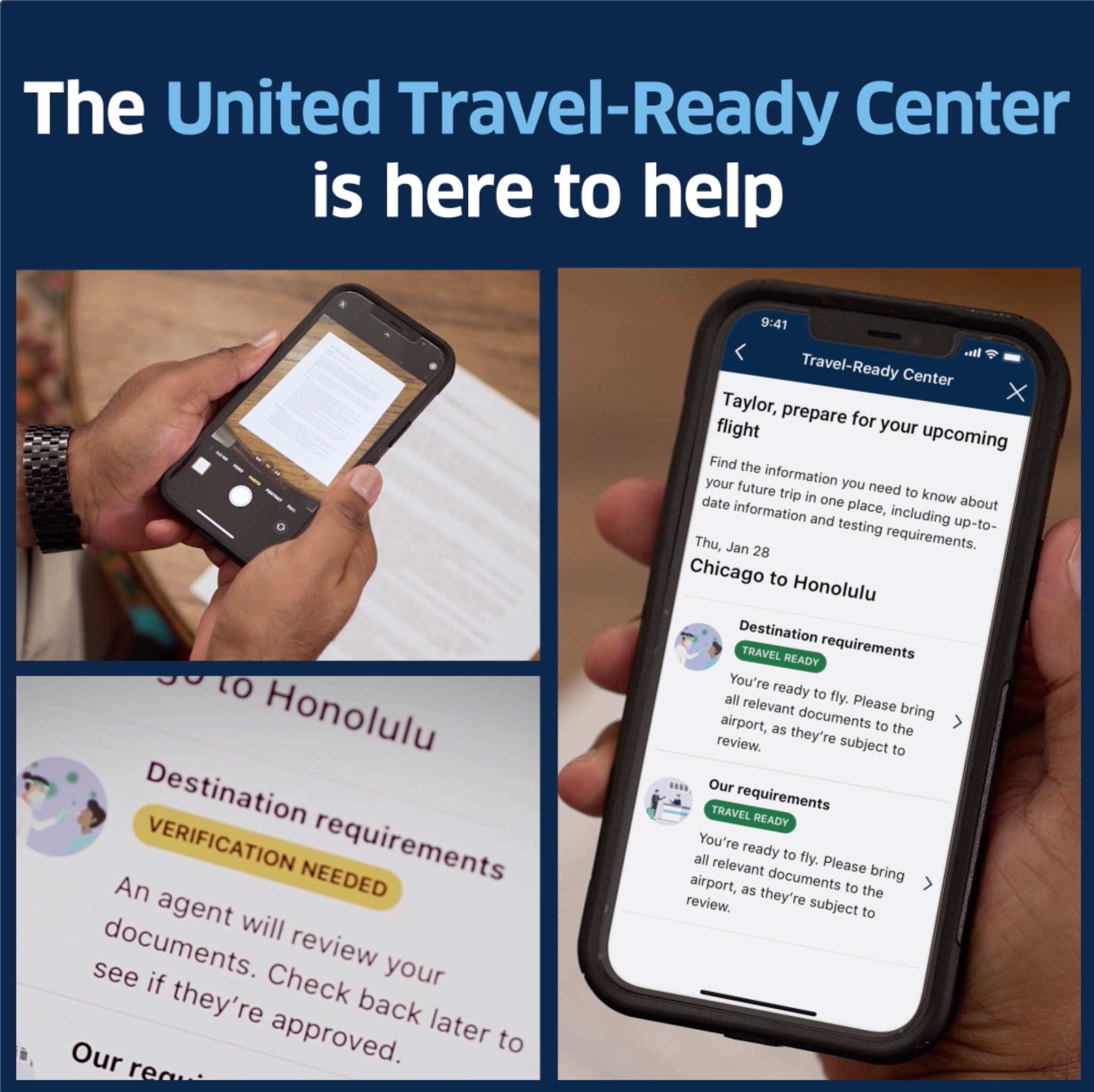 united travel ready center not working